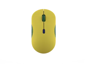 עכבר בלוטוס אלחוטי Lenovo 350 Bluetooth Silent Mouse (Fan Edition - Brazil) GY51U71760  - צבע צהוב / ירוק