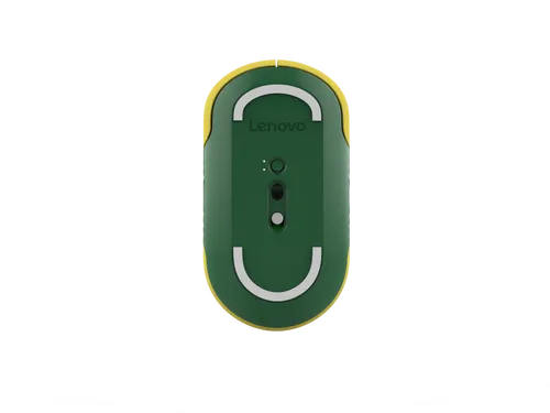 עכבר בלוטוס אלחוטי Lenovo 350 Bluetooth Silent Mouse (Fan Edition - Brazil) GY51U71760  - צבע צהוב / ירוק