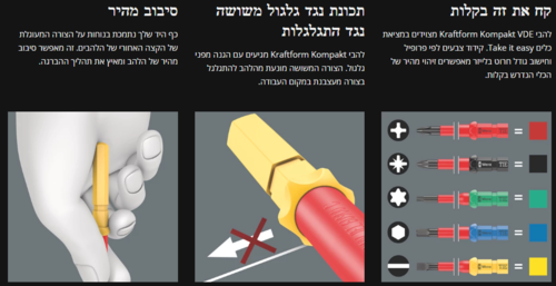 ערכת מברגים מקצועית ומבודדת VDA 26 חלקים 1000V - Wera