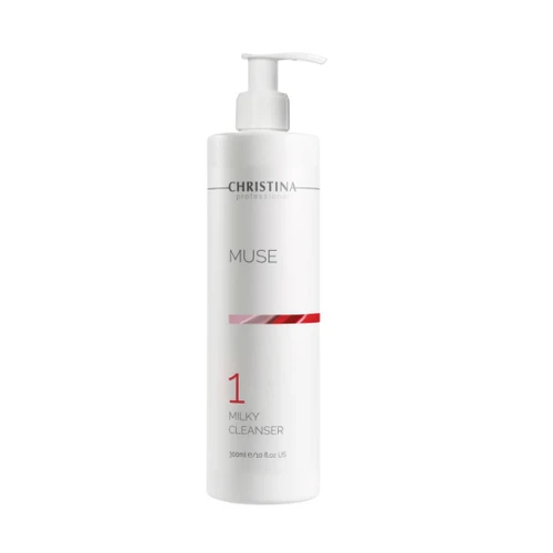 תחליב ניקוי Milky Cleanser מסדרת מיוז של כריסטינה עם ורדים לניקוי עדין של עור הפנים 300 מ