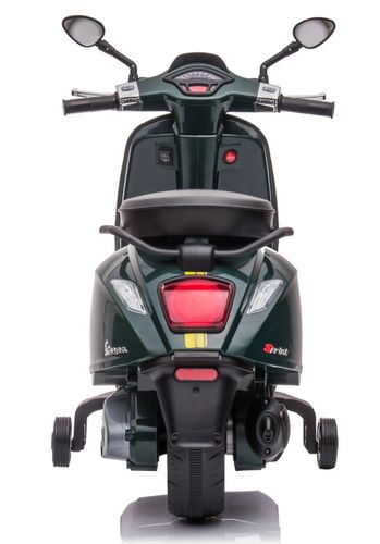 אופנוע ממונע לילדים Vespa Sprint Racing 12V עם גלגלי עזר ניתנים להסרה - ורוד