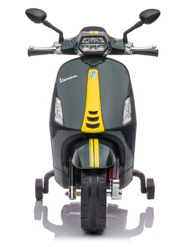 אופנוע ממונע לילדים Vespa Sprint Racing 12V עם גלגלי עזר ניתנים להסרה - אדום