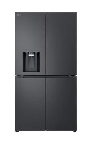 מקרר‑מקפיא 4 דלתות שחור מט LG GMF960EV4E בנפח  646 ליטר כולל קיוסק