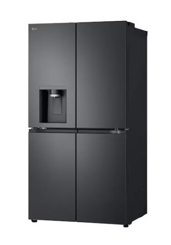 מקרר‑מקפיא 4 דלתות שחור מט LG GMF960EV4E בנפח  646 ליטר כולל קיוסק