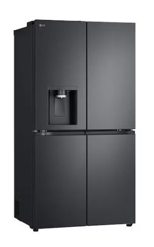 מקרר‑מקפיא 4 דלתות שחור מט LG GMF960EV4E בנפח  646 ליטר כולל קיוסק