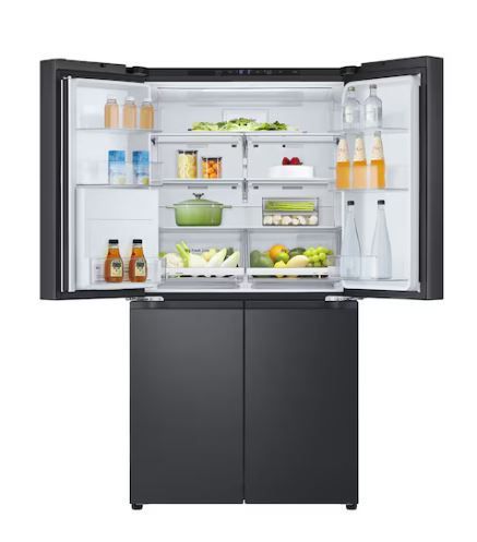 מקרר‑מקפיא 4 דלתות שחור מט LG GMF960EV4E בנפח  646 ליטר כולל קיוסק