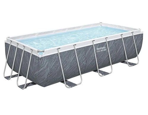 בריכה מלבנית 488X244X122 BESTWAY דגם שברון