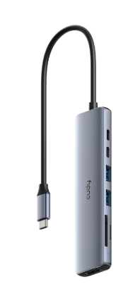 מולטי פורט CUDY 7-IN-1 USB-C Hub with 4K HDMI UH407 