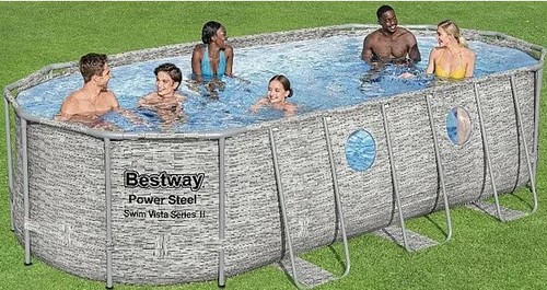 בריכת ראטן אובלית BESTWAY 549X274X122