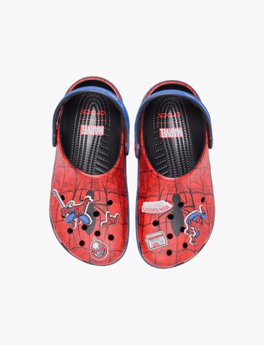 Crocs Spider-Man Classic Clog T -כפכפי קרוקס קלוג ספיידרמן לילדים קטנים בצבע אדום/כחול