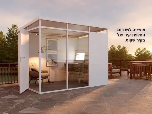 מחסן גינה פנל מבודד אוורסט 2.00x0.80