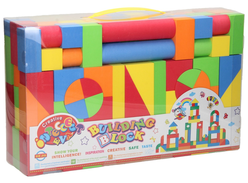 מארז 31 קוביות סול רכות למשחקי בנייה וטנגרם