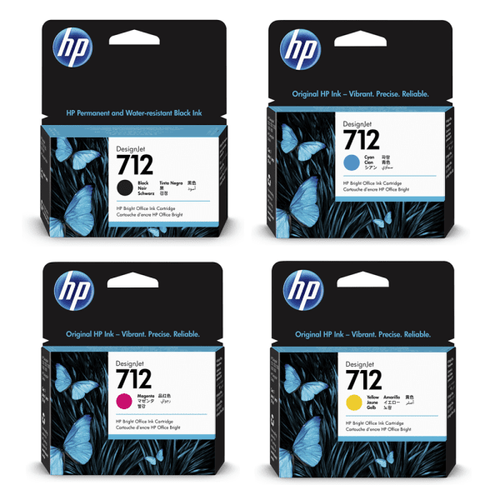 סט דיו מקורי HP 712 (צבע שחור גדול כ80 מ