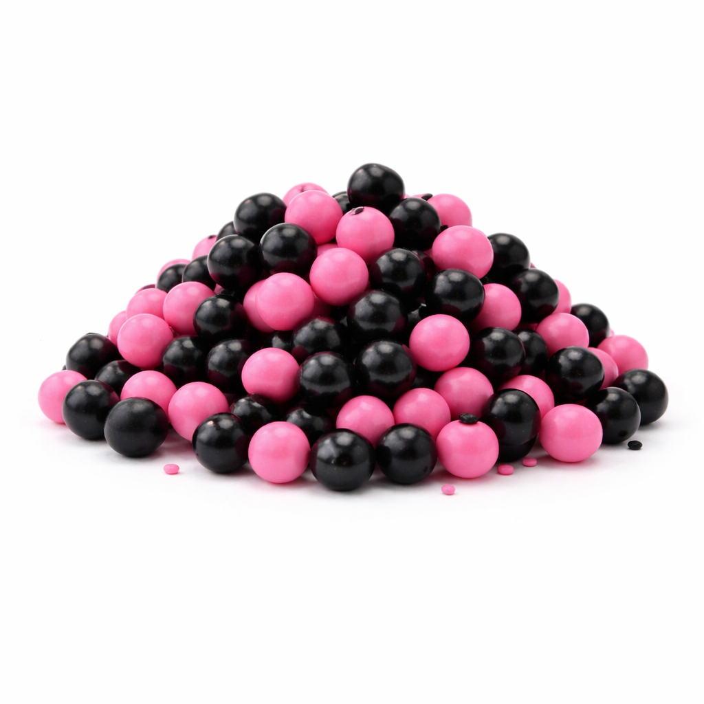 סוכריות פנינה שחור ורוד