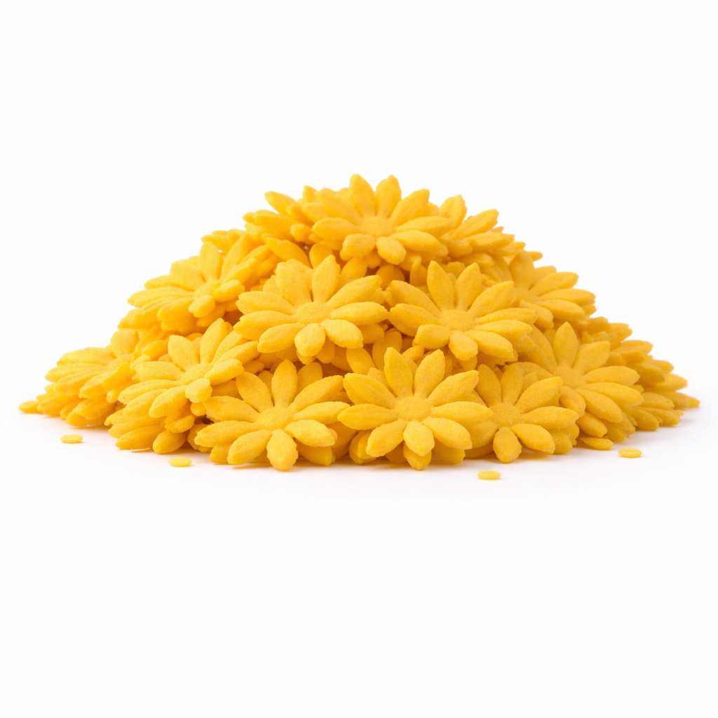 סוכריות פרח צהוב דק