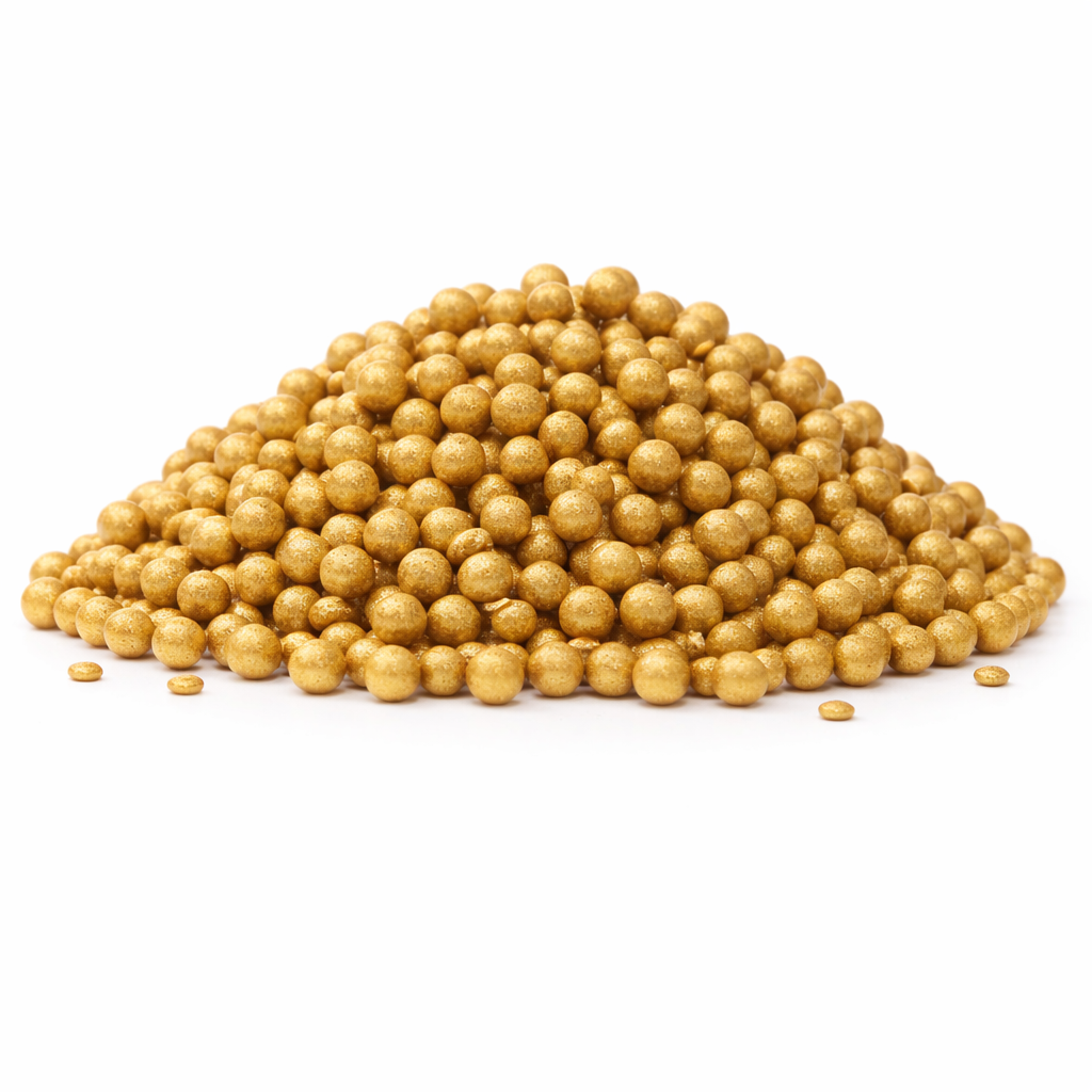 פניני סוכר מיני צבע זהב