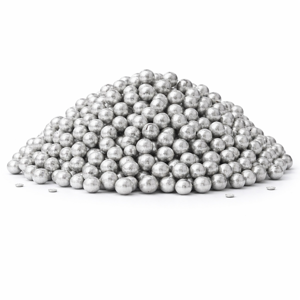 פניני סוכר מיני צבע כסף