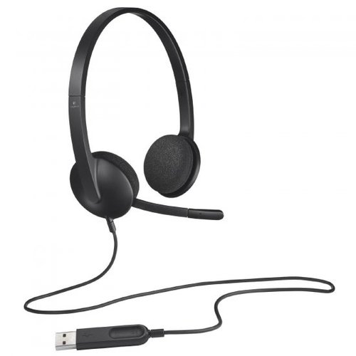 אוזניות עם מיקרופון Logitech H340 USB Headset