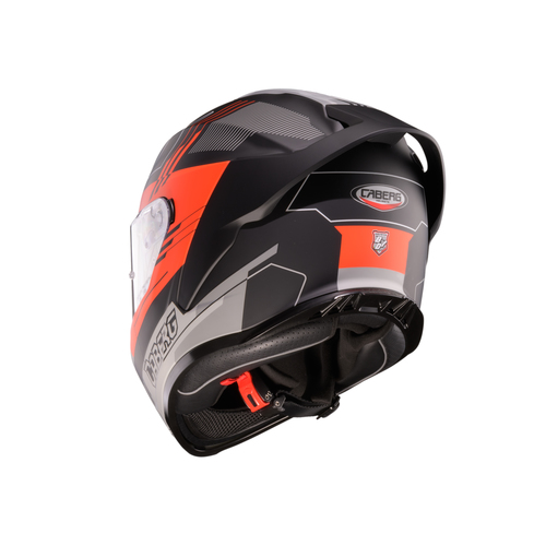 קסדת כביש מלאה קאברג CABERG ROXTER צבע שחור\כתום