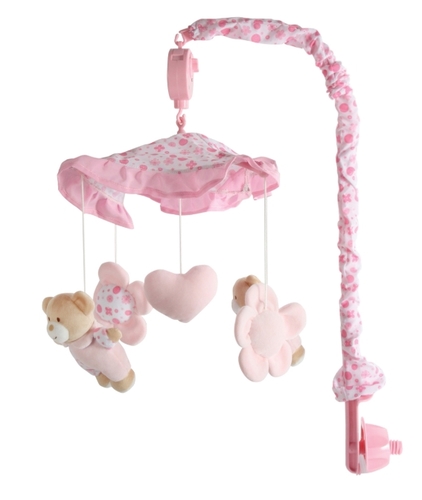 מובייל מוזיקלי טוויגי ורוד – Twigy Soft Touch Mobile