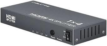 מפצל HDMI 1x4 של Cabletime - תמיכה ברזולוציית 4K, 2K ו-3D
