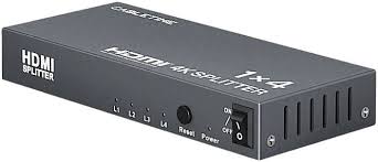 מפצל HDMI 1x4 של Cabletime - תמיכה ברזולוציית 4K, 2K ו-3D