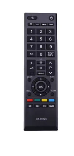 שלט רחוק תואם לטלוויזיות טושיבה TOSHIBA lcd/led דגם CT-90380