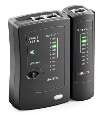 בודק כבל אינטרנט \רשת  RJ45 RJ11