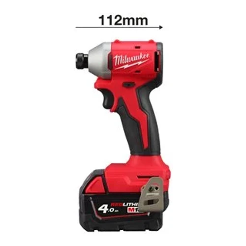 סט מברגת אימפקט נטענת 1/4″ קומפקטית + זוג סוללות 4A + מטען 4933492840 M18BLIDRC 402C Brushless 18V