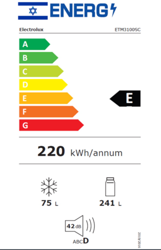 מקרר מקפיא עליון - 316 ליטר NutriFresh® Inverter ETM3100SC