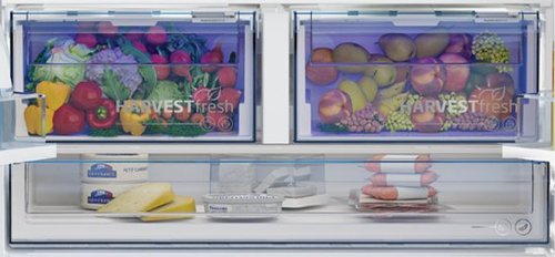מקרר 4 דלתות 572 ליטר Beko בקו דגם GN1406222GB זכוכית שחורה |יבואן הרשמי