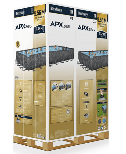 בריכת אולטרה BESTWAY 956X488X132 דגם APX365