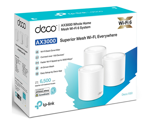 מגדיל טווח Deco X50-3 Pack (שלוש יחידות) TP-LINK