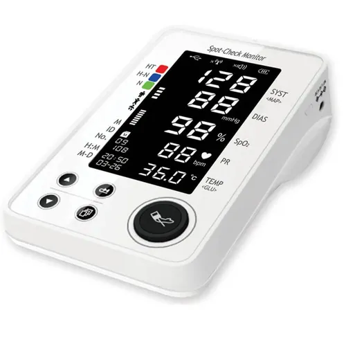 מד לחץ דם משולב סטורציה, דופק וטמפרטורה דגם PC-300