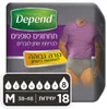 מכנסונים סופגים לגבר מידה M – מבית חברת Depend