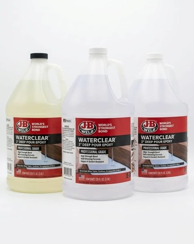 אפוקסי שקוף ליציקה תוצרת JB-WELD דו רכיבי