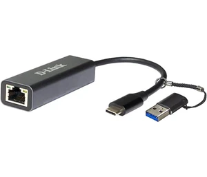 מתאם רשת D-Link DUB-2315 USB Type C to 2.5 Gigabit Ethernet כולל מתאם מחיבור USB Type C לחיבור USB-A