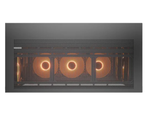 מארז COUGAR CFV235-M-VS עם תאורת RGB מרהיבה ולוח צד שקוף להצגת רכיבי המחשב.