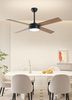 מאוורר חכם שחור/עץ PORTO 52 SMART