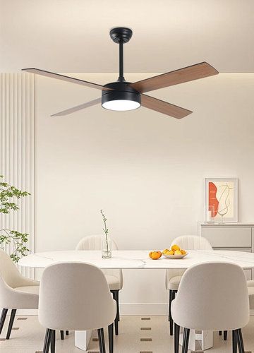 מאוורר חכם שחור/עץ PORTO 52 SMART Nisko 
