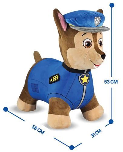 חיית קפיצות מתנפחת עם כיסוי בד רך ונעים ומשאבה - צ'ייס ממפרץ ההרפתקאות ג'מפיס - חיות קופצות