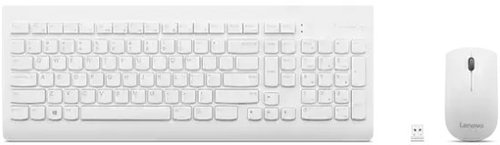 סט מקלדת ועכבר אלחוטיים Lenovo 510 Wireless Combo - צבע לבן (WHITE)