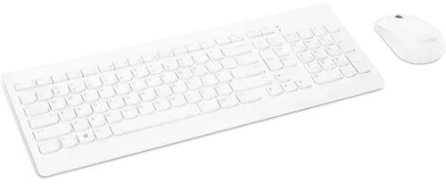סט מקלדת ועכבר אלחוטיים Lenovo 510 Wireless Combo - צבע לבן (WHITE)