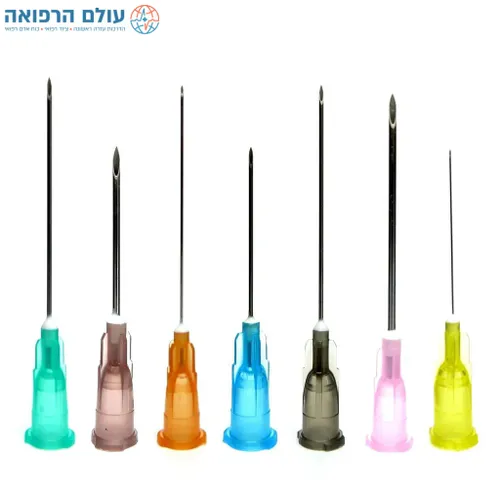 מחט סטרילית 100 יחידות בחבילה- 18G