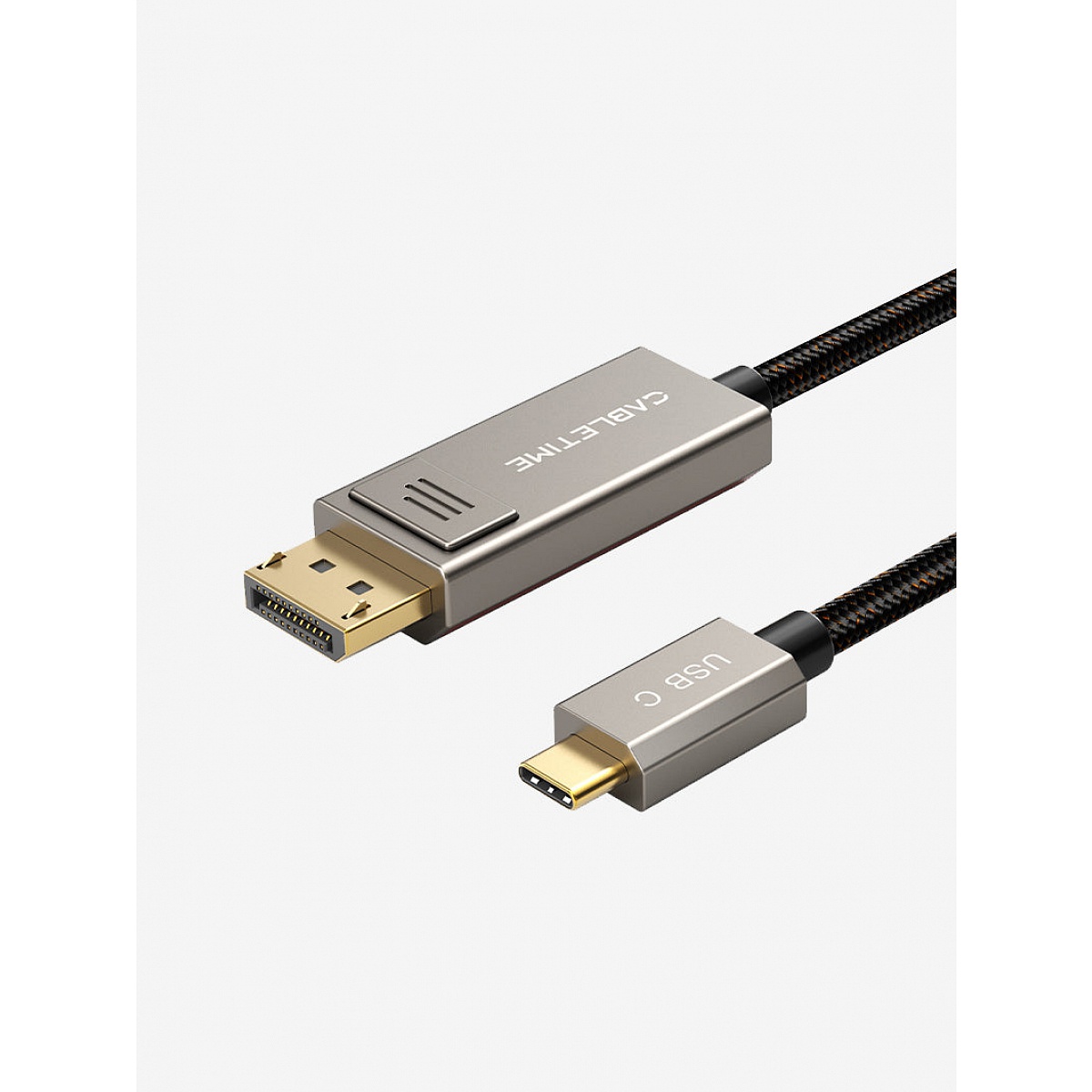 כבל CABLETIME USB-C ל-DisplayPort – רזולוציה 8K@60Hz