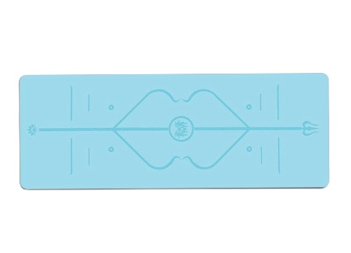 מזרן יוגה מקצועי גומי טבעי מצופה PU דגם BABY BLUE