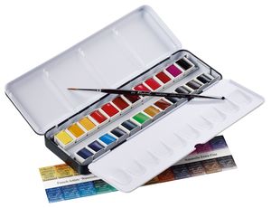 סט 24 צבעי מים +מכחול Artist | SENNELIER