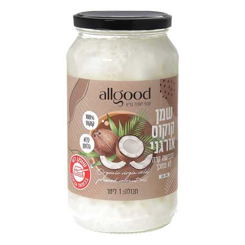 שמן קוקוס 1 ליטר - ALL GOOD 