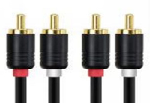 כבל CABLETIME 2RCA ל-2RCA סטריאו – מחברים מצופי זהב 1.5M