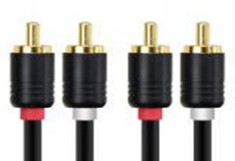 כבל CABLETIME 2RCA ל-2RCA סטריאו – מחברים מצופי זהב 1.5M